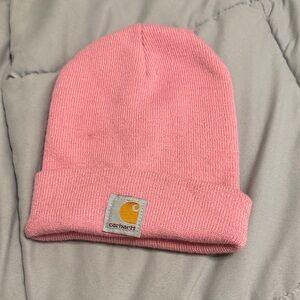 Carhartt Youth Pink Cuffed Beanie with Logo Patch